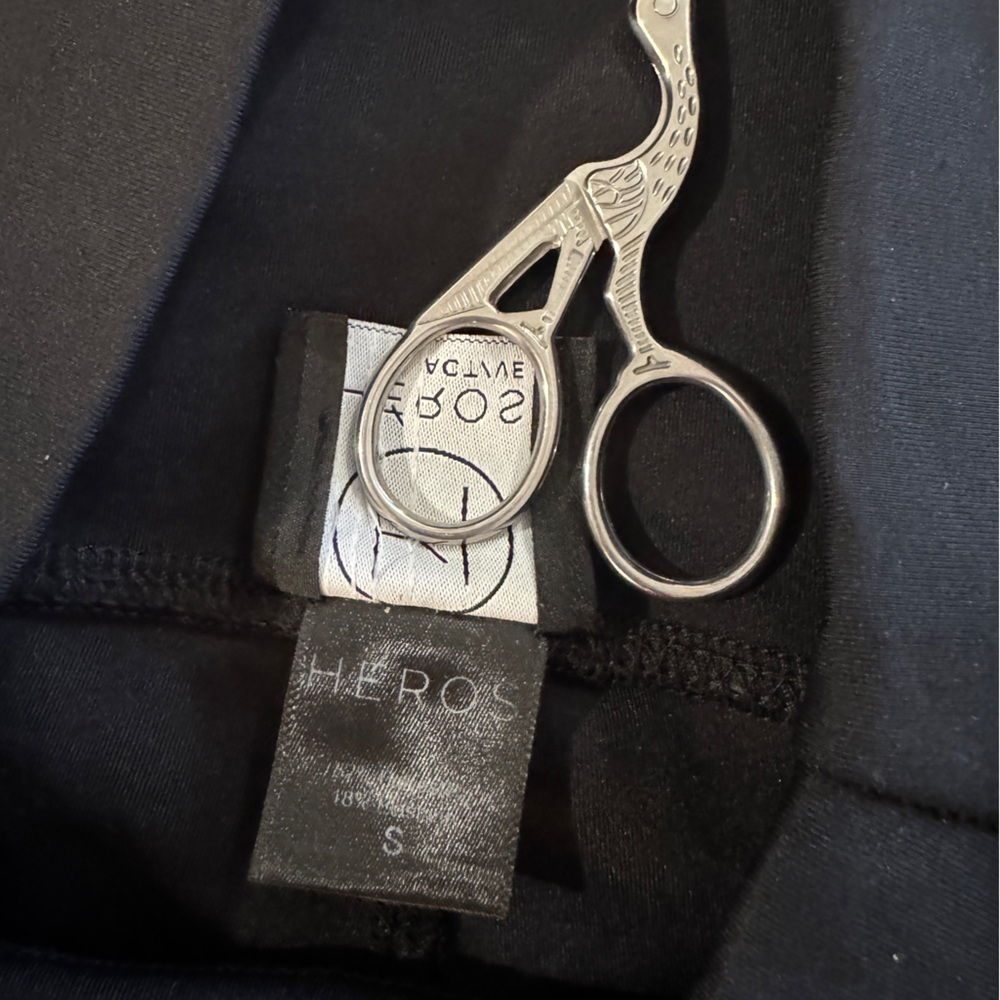 Héros Activewear The High Active Black Legging Sz Small - Luxury Italian Scuba - Picture 9 of 9